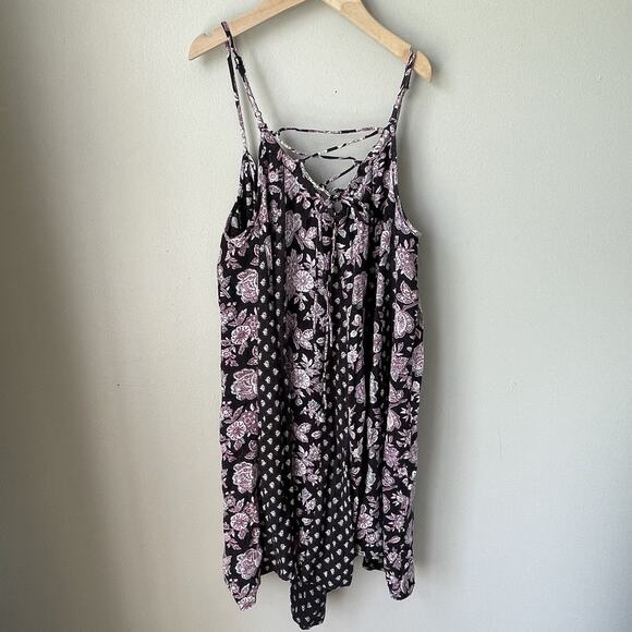 American Eagle Paisley Print Womens Dress‎ Size Small Cross Cross Back - Picture 3 of 9